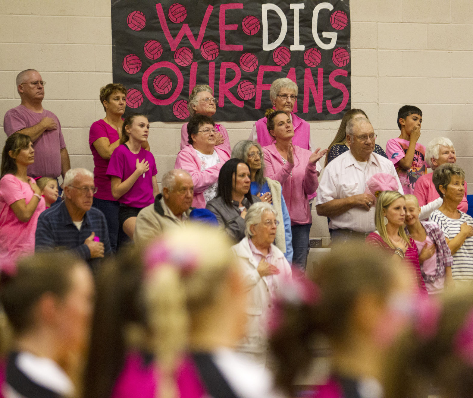 Dig Pink night at Valley High School